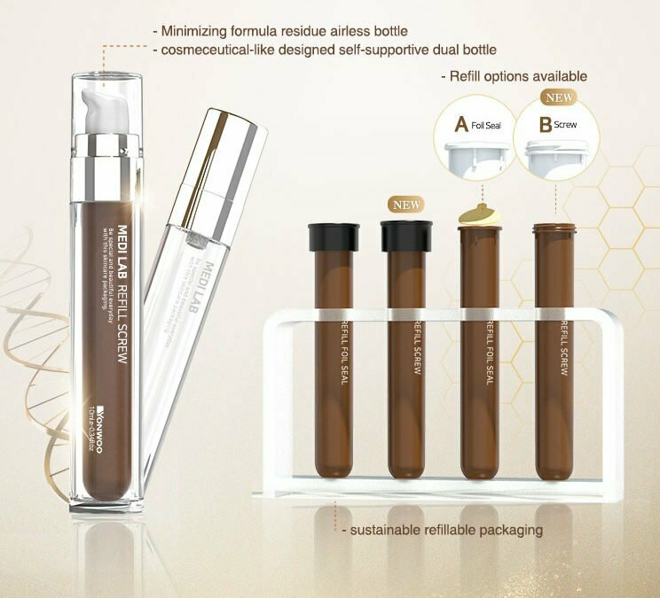 Refillable Medi LAB Airless Ampoule with Screw Top