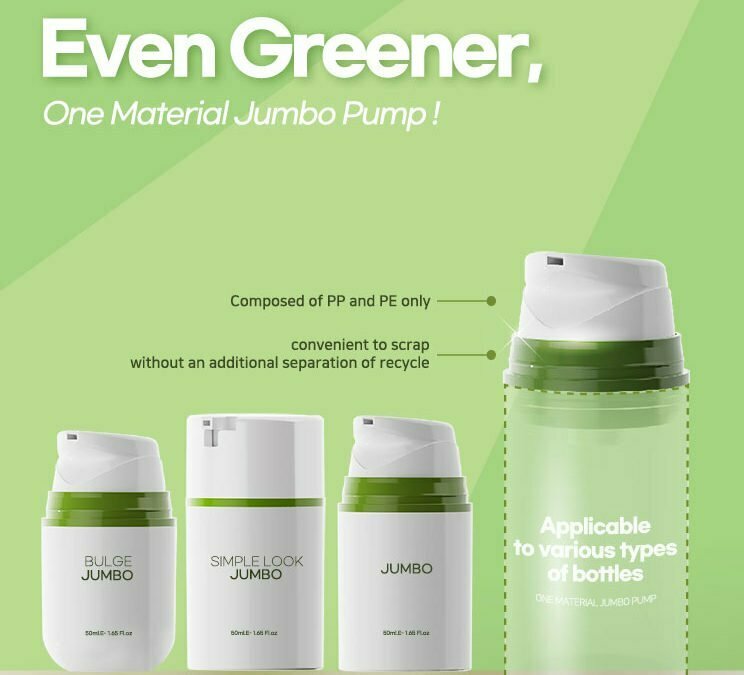Even Greener- Yonwoo/PKG Announces One Material Jumbo Pump