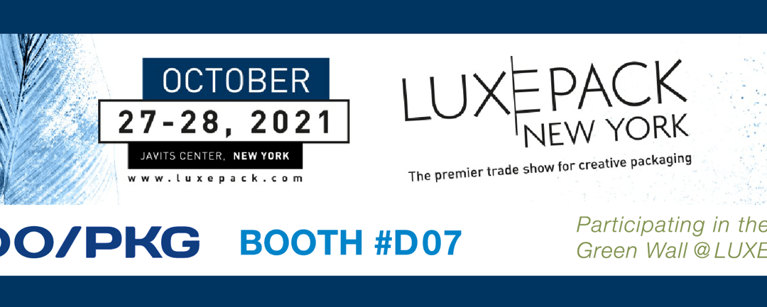 Yonwoo/PKG is bringing its Green Solutions to LUXE PACK NY 2021