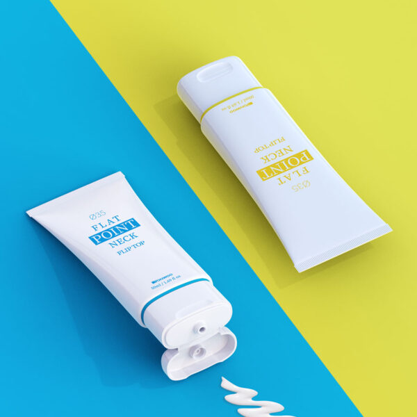 FLAT POINT NECK FLIP-TOP TUBE