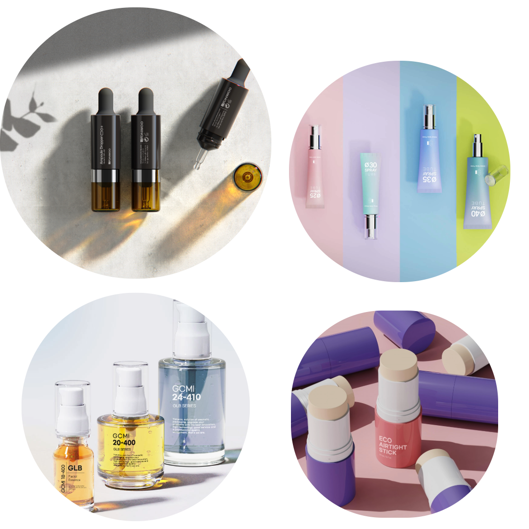 Skincare packaging samples